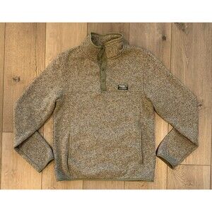 L.L. Bean Signature Cotton Cable Knit Sweater Mens Small Gray Cotton Pullover
